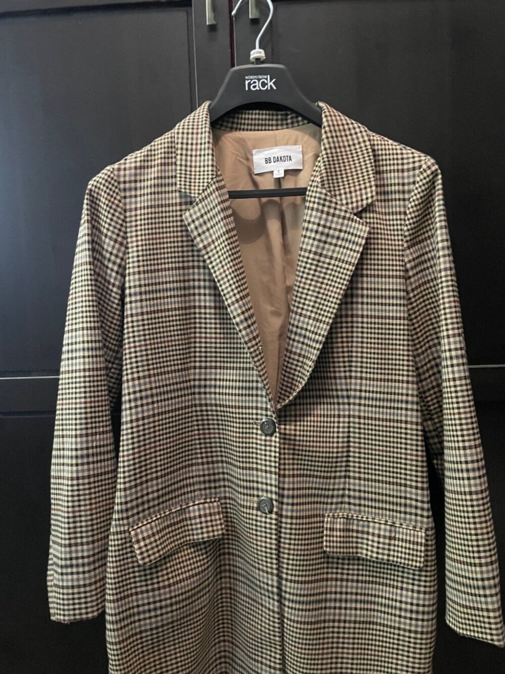 [BB Dakota] Checkered Blazer SMALL